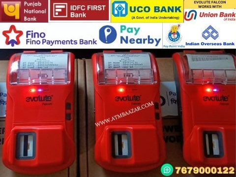 Evolute-Falcon-device-works-with-Fino-PayNearby-Indian-Overseas-Bank-UCO-PNB-IFDC-First-bank