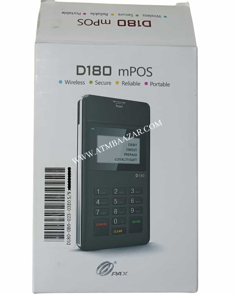 PAX D180 POS ATM card swipe machine