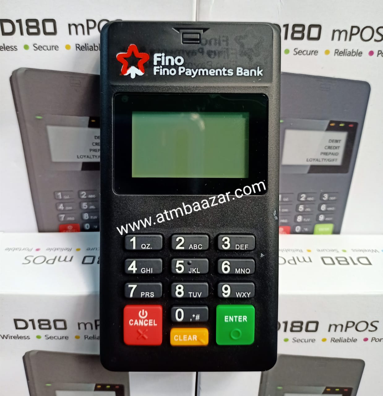 Fino Payments Bank PAX D180 Mini ATM frontside