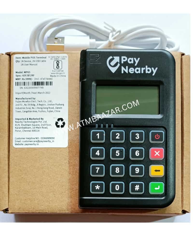 Pay Nearby Micro ATM with box and USB cable