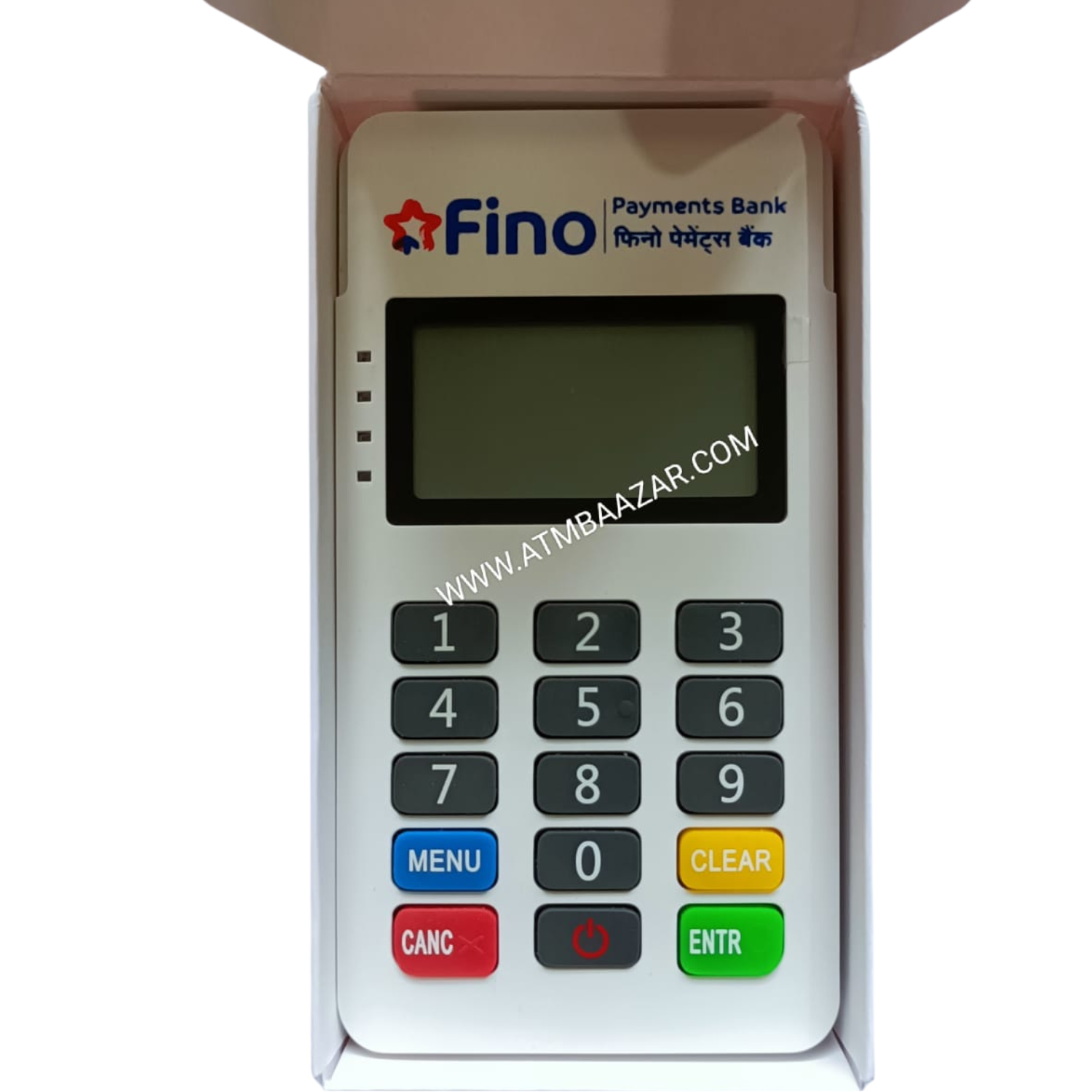 FINO Payments Bank mini atm machine white color with box
